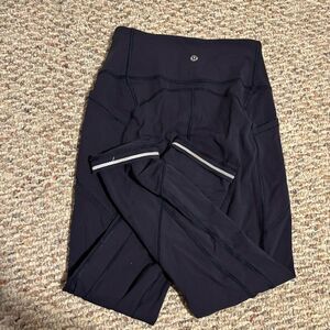 Lululemon All The Right Places Crop II *23" Blueberry Jam Navy Blue- Size 6